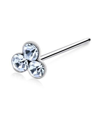 Stone Club Silver Straight Nose Stud NSKA-28